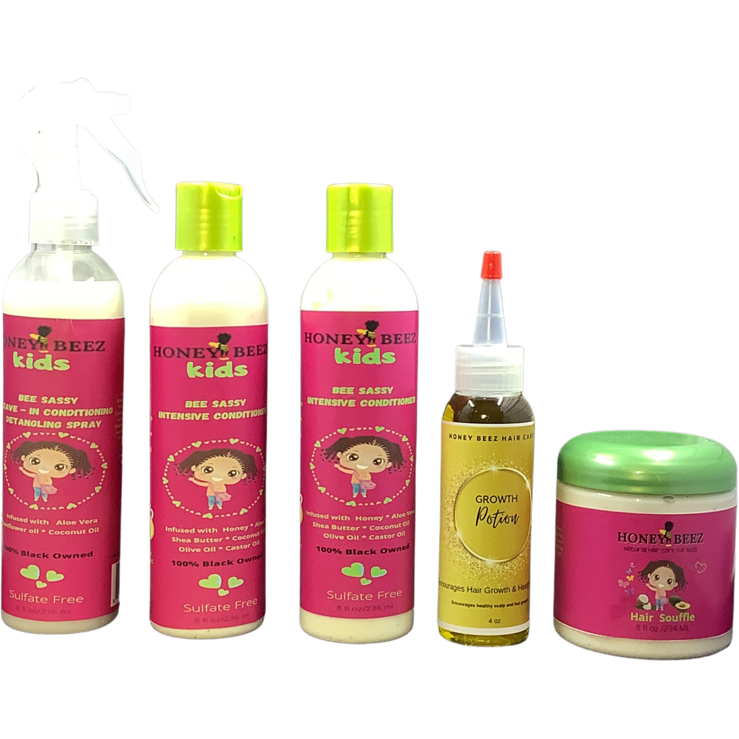 Kids Hair Growth & Styling Bundle Set